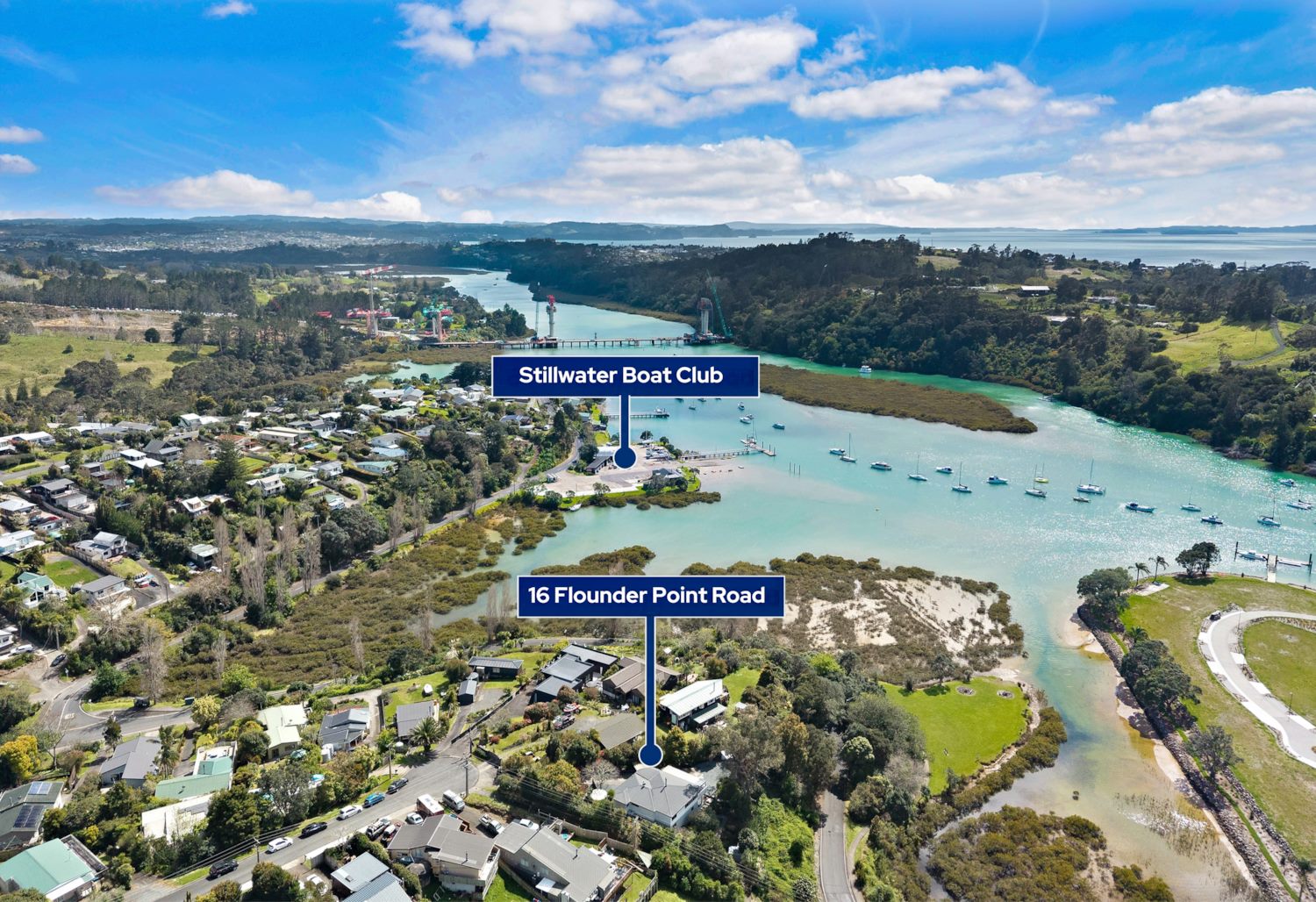 Boating club context — 16 Flounder Point Road, Stillwater, Rodney