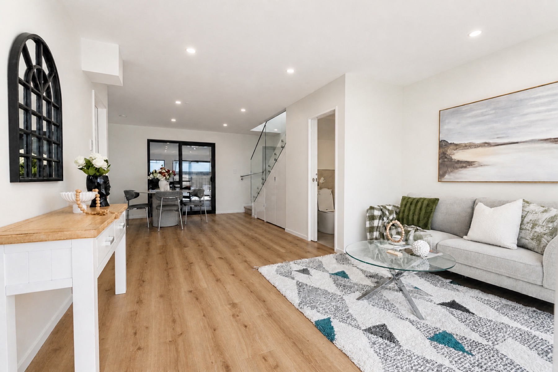 Open-plan living at 9 Kaikoura Street, Henderson